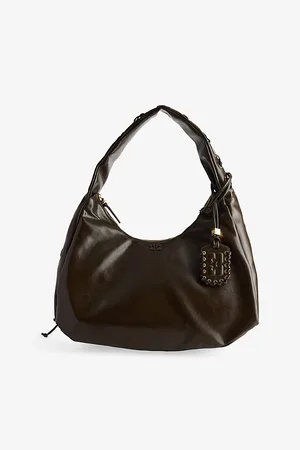 Ganni Womens Bou Hobo Xxl Faux-Leather Shoulder Bag
