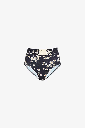 ERES Womens Discret High-Rise Floral Stretch-Woven Bikini Bottoms