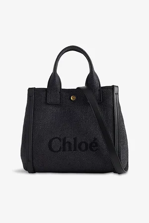 Chloé Womens Carry Small Canvas Tote Bag