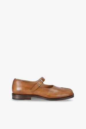 Maison Margiela Womens Tabi Mary Jane Leather Shoes