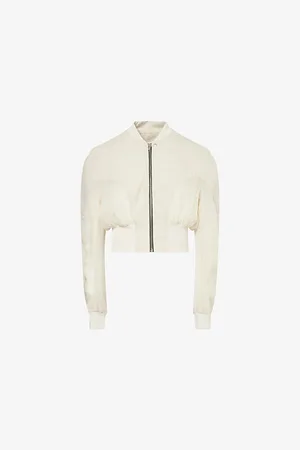 Rick Owens Mens Girdered Structured Silk Jacket
