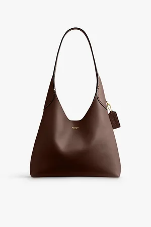 Coach Womens Brooklyn Branded Leather Shoulder Bag