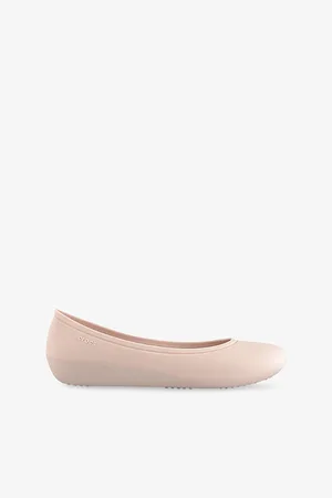 Crocs Womens Brooklyn Rubber Ballet Flats