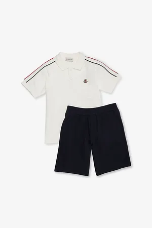 Moncler Logo-Embroidered Cotton Polo Shirt and Shorts Set 4-6 Years