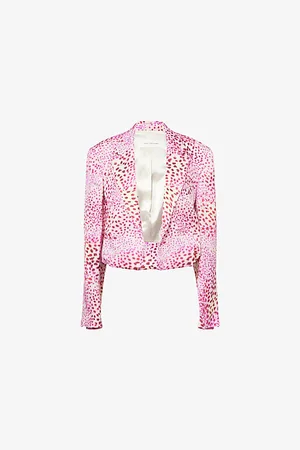 DRIES VAN NOTEN Womens Vasti Graphic-Pattern Woven Blazer