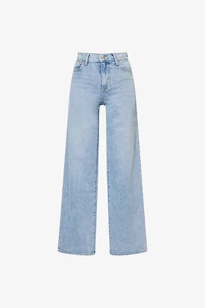 Simkhai Womens Savana Straight-Leg Denim Jeans