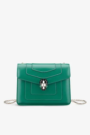 Bvlgari Womens Serpenti Forever Leather Cross-Body Bag