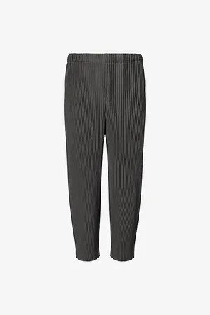 Issey Miyake Mens March Drawstring Knitted Trousers