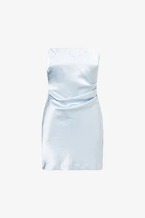 Bec & Bridge Womens Symone Strapless Recycled Polyester-Blend Mini Dress