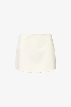 THE GARMENT Womens Kelly A-Line Cotton-Blend Mini Skirt