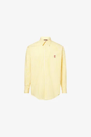 Late Checkout Mens Western Striped Cotton-Poplin Shirt