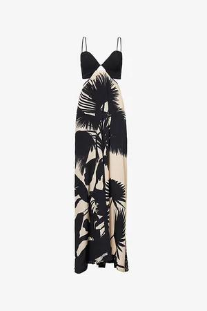 JOHANNA ORTIZ Womens Fascination Of The East Shoulder-Straps Silk Maxi Dress
