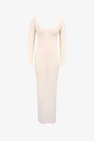 House Of Cb Womens Everly Semi-Sheer Mesh Maxi Dress