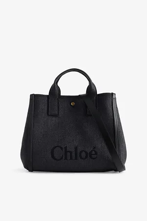 Chloé Womens Carry Medium Canvas Tote Bag