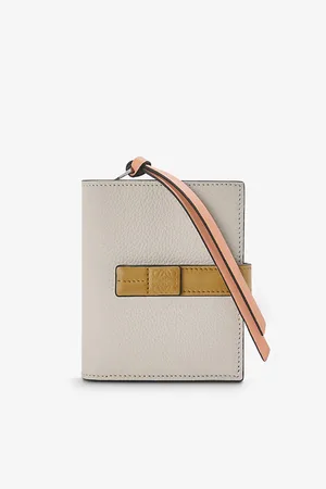 Loewe Compact Logo-Embossed Leather Wallet