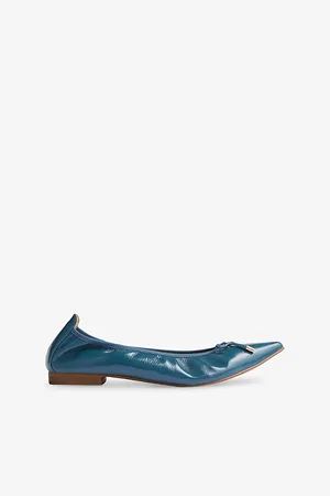LK Bennett Womens Tilly Patent-Leather Ballet Flats