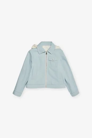 Moncler Esme Hooded Denim Jacket 8-14 Years