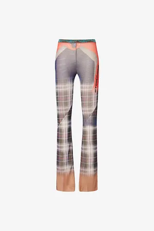 OTTOLINGER Womens Graphic-Pattern Straight-Leg Slim Mesh Trousers