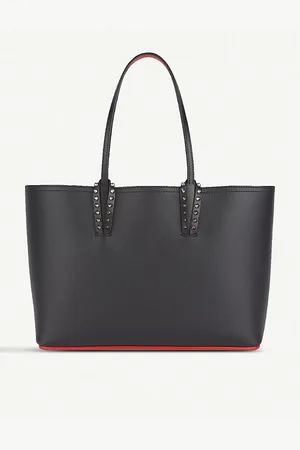 Christian Louboutin Womens Cabata Stud-Embellished Small Leather Tote