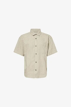 Obey Mens Bigwig Otis Check-Print Cotton-Poplin Shirt