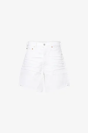 Citizens of Humanity Womens Marlow Long High-Rise Relaxed-Fit Denim Shorts