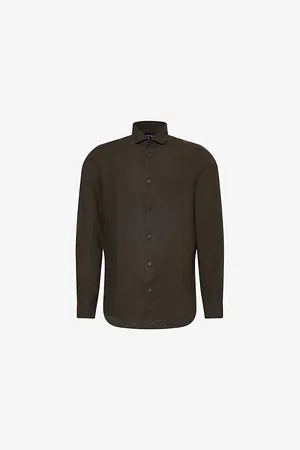 Frescobol Carioca Mens Antonio Long-Sleeve Linen Shirt