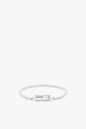 Le Gramme Mens 11g Polished Sterling- Chain Cable Bracelet