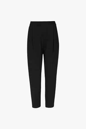AllSaints Womens Aleida Tri Tapered Mid-Rise Stretch-Woven Trousers