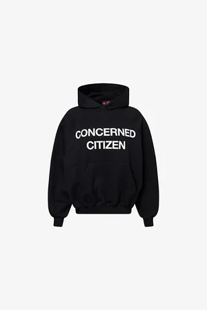 Praying Womens Concerned Citizen Relaxed-Fit Cotton-Jersey Hoody