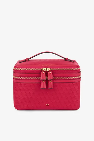 Anya Hindmarch Womens Logo-Embossed Recycled-Nylon Vanity Kit