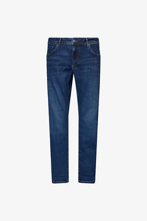 Hackett Mens Powerflex Tapered-Leg Stretch-Denim Blend Jeans