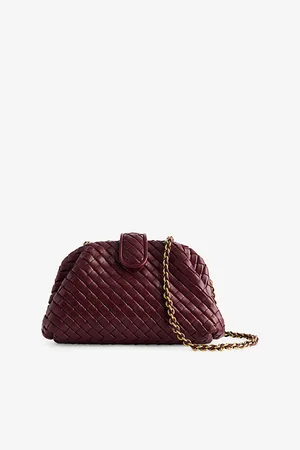 Bottega Veneta Womens Lauren Small Leather Clutch Bag