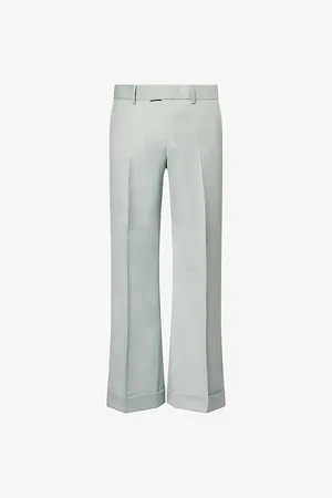 Tiger of Sweden Mens Dario Wide-Leg Relaxed-Fit Wool Trousers