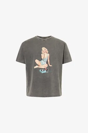Duke & Dexter Mens Pin-Up Relaxed-Fit Cotton-Jersey T-Shirt