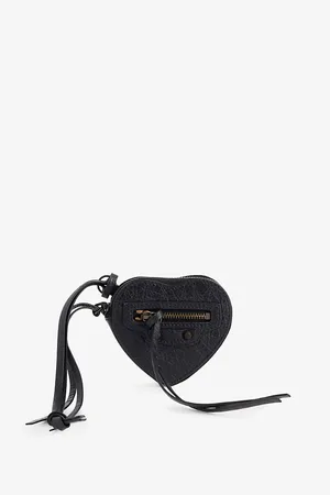 Balenciaga Womens Le City Leather Zipped Pouch