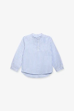 FrenchTrotters Oscar Stripe-Print Cotton and Linen Shirt 2-11 Years