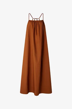 Soeur Womens Arielle Relaxed-Fit Cotton-Poplin Maxi Dress