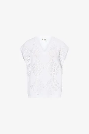 TOVE Womens Ciel Sleeveless Knitted Cotton Top