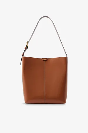 Soeur Womens Saudade Leather Bucket Shoulder Bag