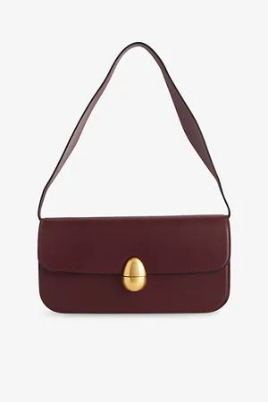 Neous Womens Phoenix Baguette Leather Shoulder Bag
