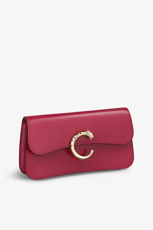 Cartier Womens Panthère De Chain Leather Mini Cross-Body Bag