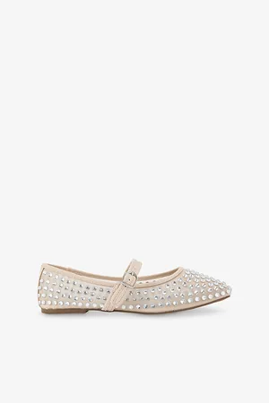 Kurt Geiger Womens Nina Rhinestone-Embellished Mesh Pumps