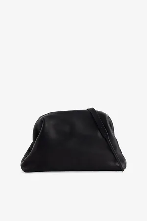 The Row Womens Mira Leather Clutch