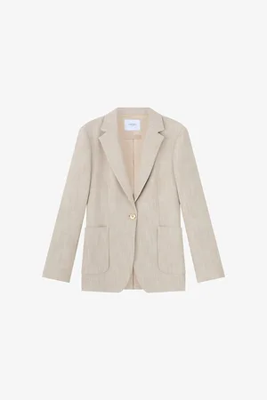 LK Bennett Womens Amelia Belted Woven Jacket