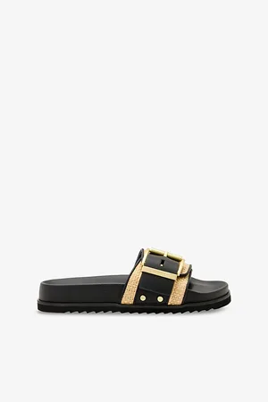 AllSaints Womens Ellie Leather Sliders