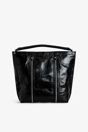 Zadig & Voltaire Womens Sunny Zip-Embellished Leather Shoulder Bag