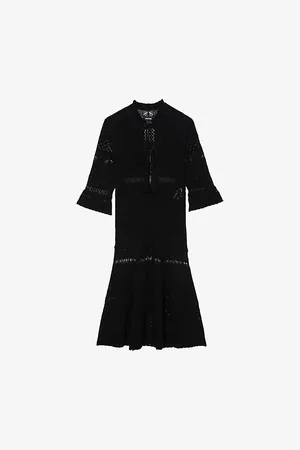 Zadig & Voltaire Womens Memphisa Pointelle Knitted Mini Dress