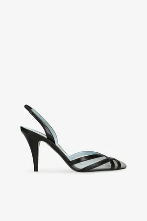 VALENTINO GARAVANI Womens Impudance Sling 90 Leather Heeled Courts