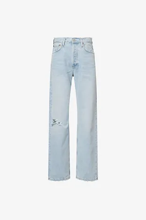 AGOLDE Womens Kelly Jean Straight-Leg Denim Jeans