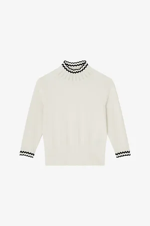 LK Bennett Womens Ethel Knitted Cotton-Blend Jumper